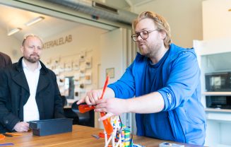 En vindmølle i makerspace