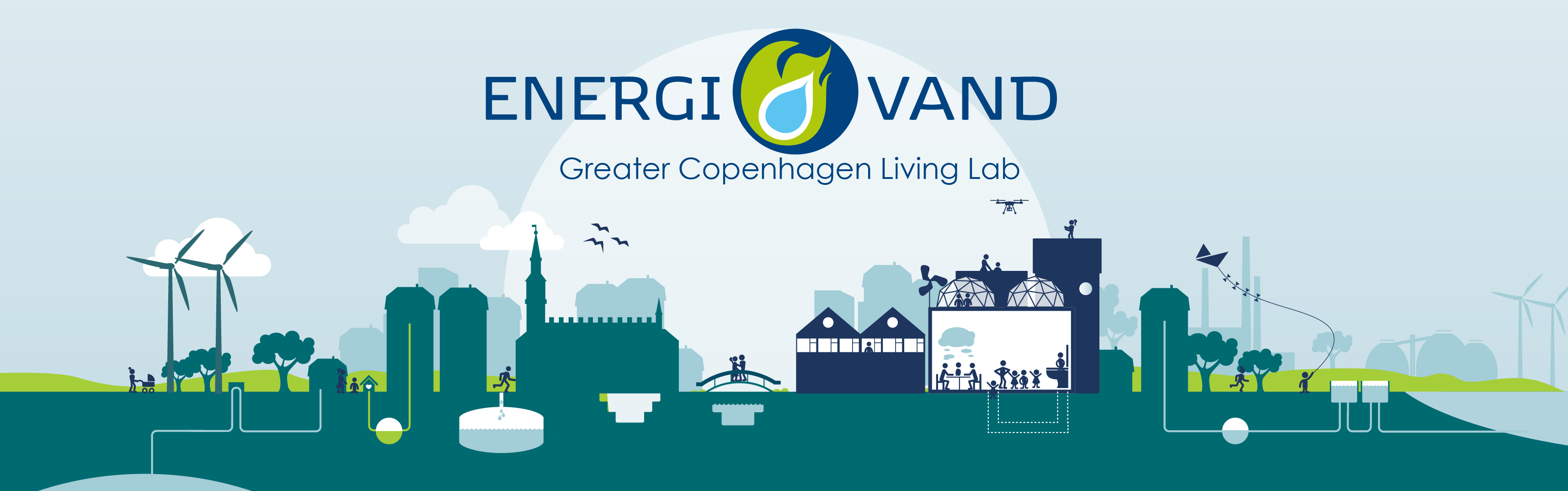 ENERGI & VAND frise med tårn